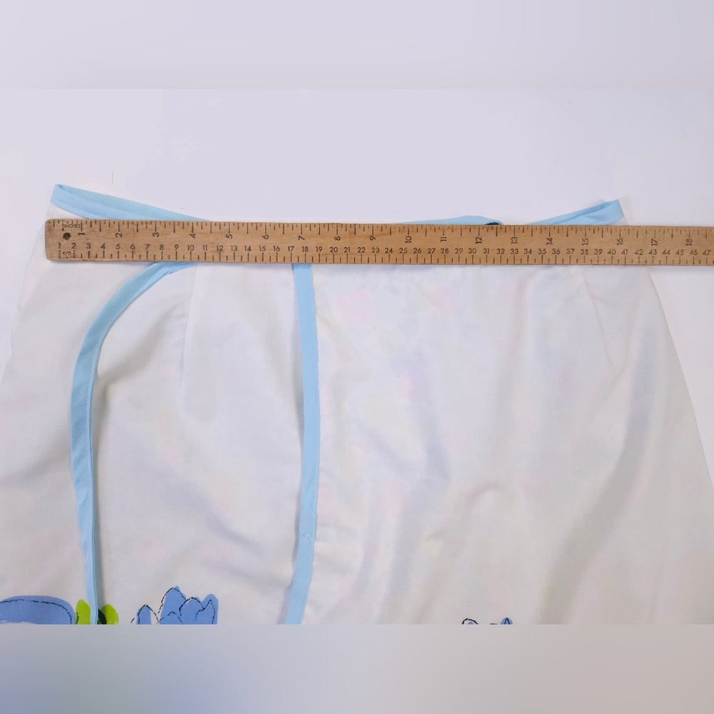 Reversible Wrap Skirt Handmade Vera Neumann Fabric 60s Floral Prints One Size - Picture 11 of 16